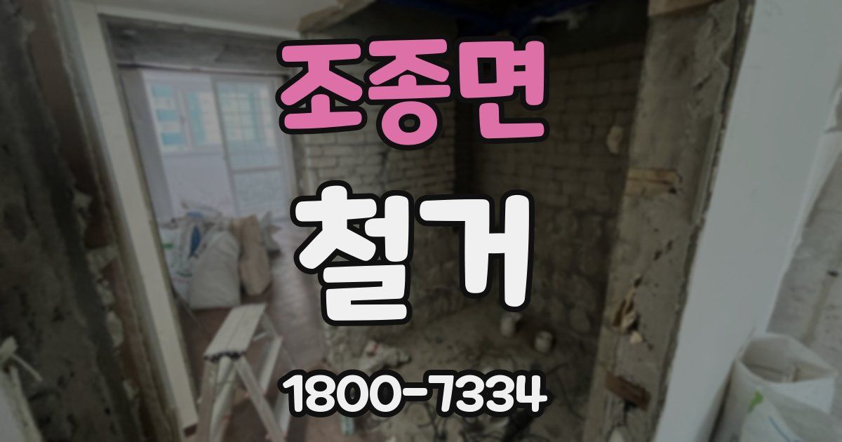 조종면 철거