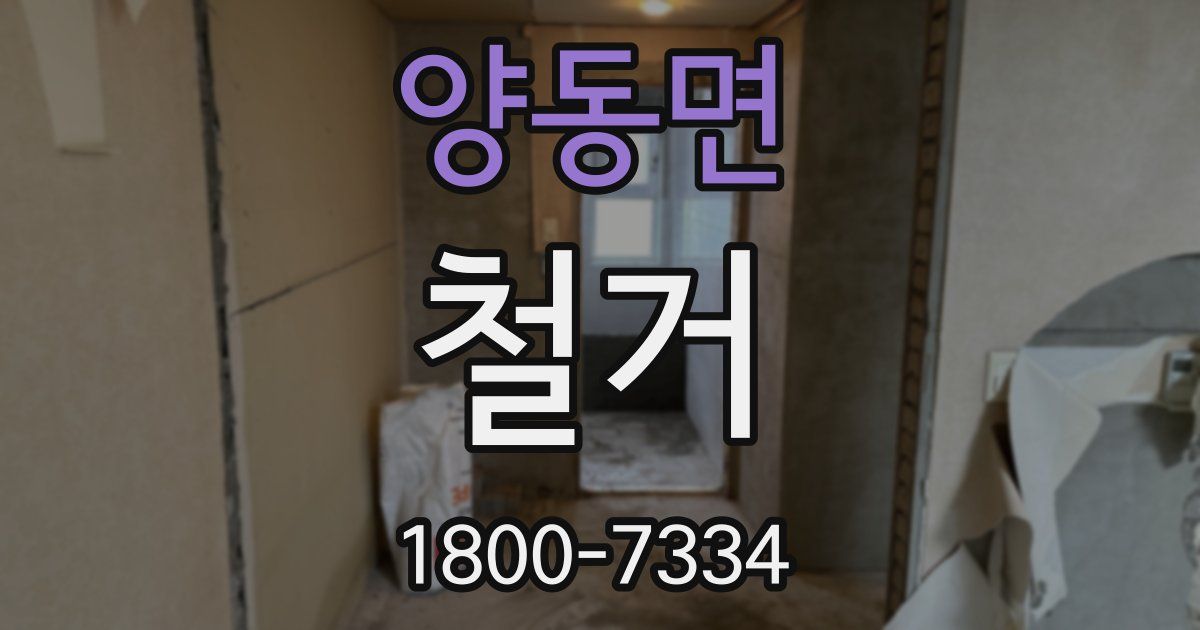 양동면 철거