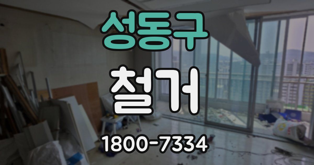 성동구 철거