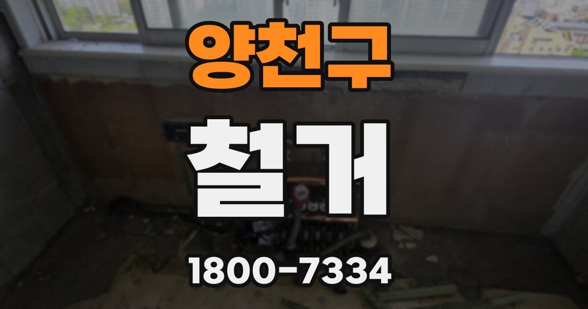 양천구 철거