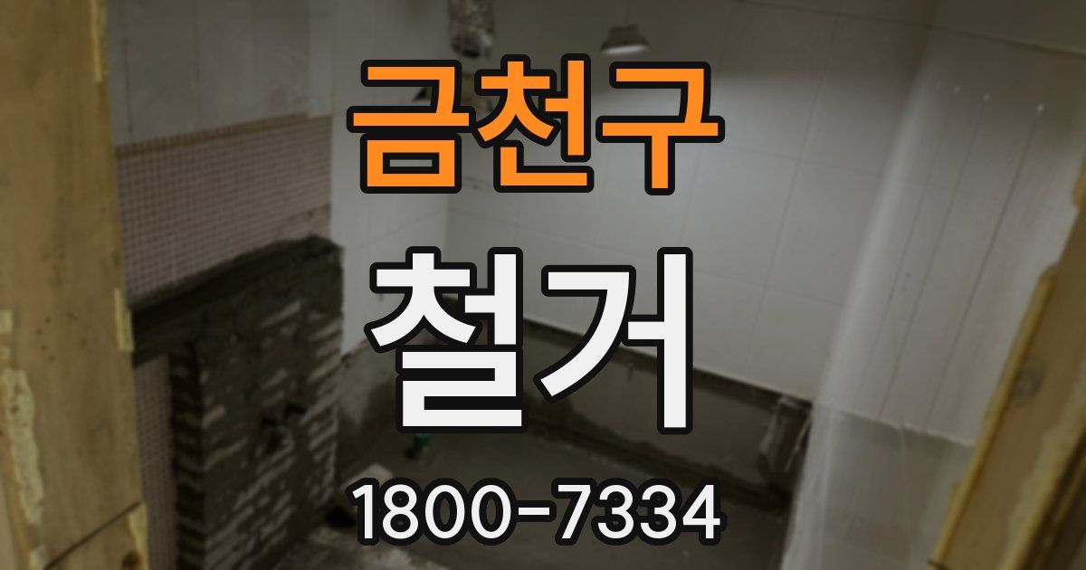 금천구 철거