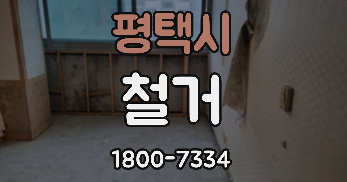 평택시 철거