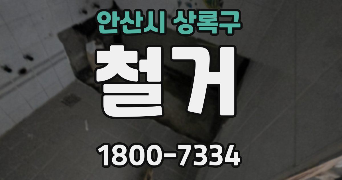 안산시 상록구 철거