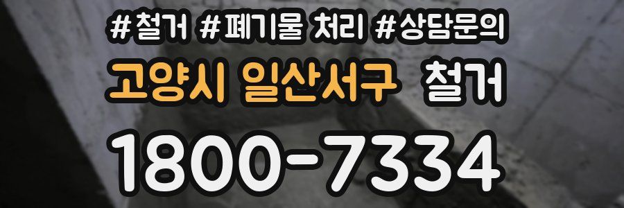 고양시 일산서구 철거