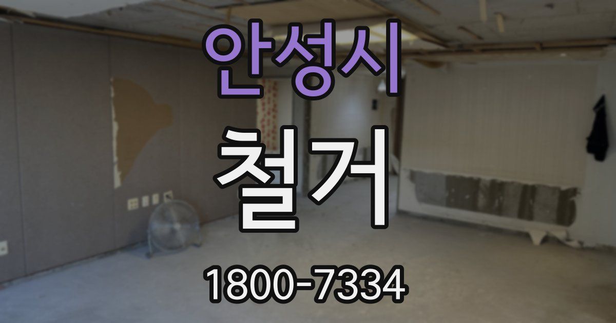 안성시 철거