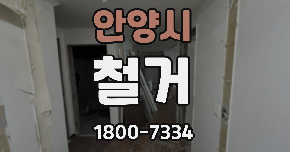안양시 철거