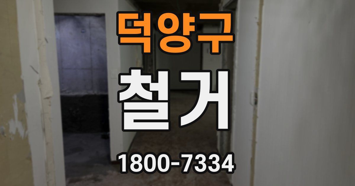 덕양구 철거