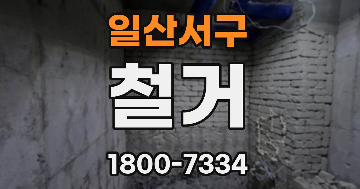 일산서구 철거