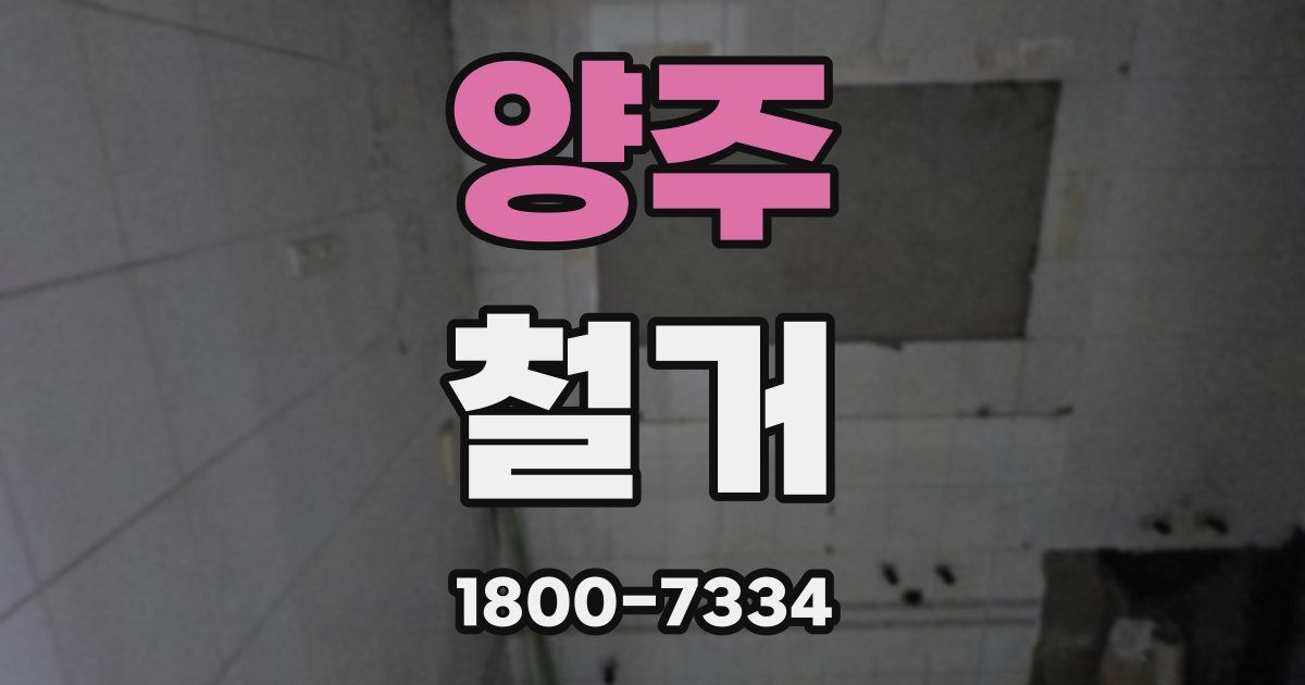 양주 철거