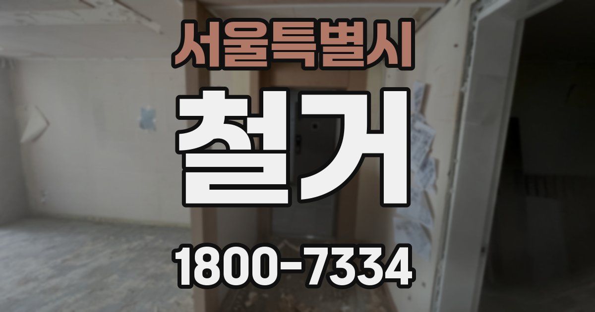 서울특별시 철거