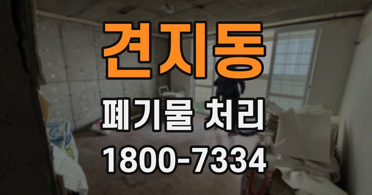 견지동 폐기물 처리