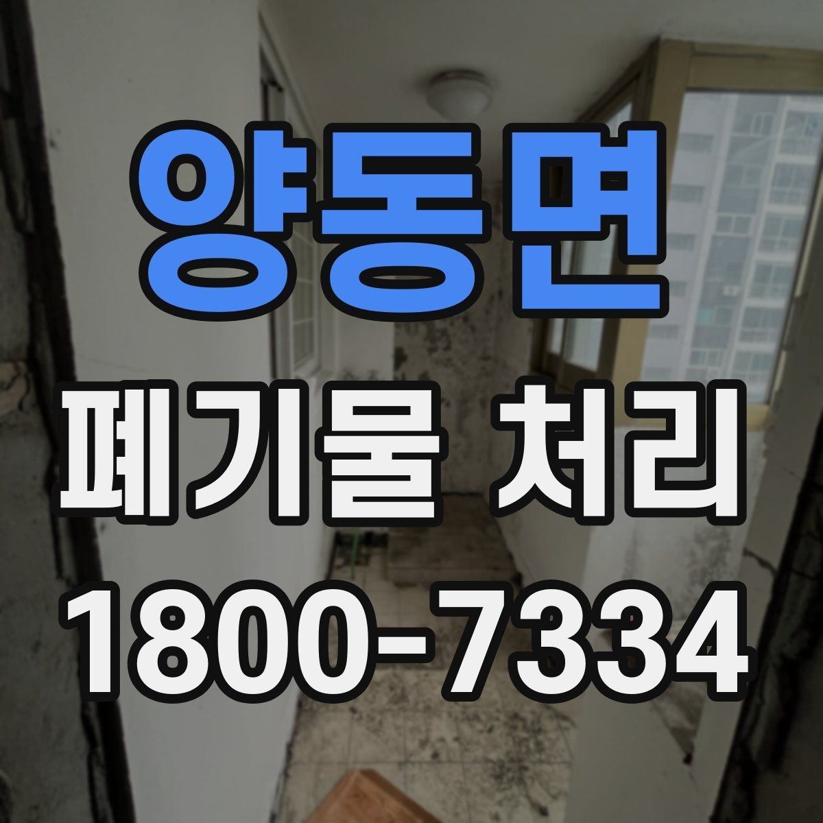 양동면 폐기물 처리 현장 정리와 후속 관리