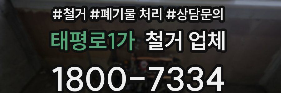 태평로1가 철거 업체