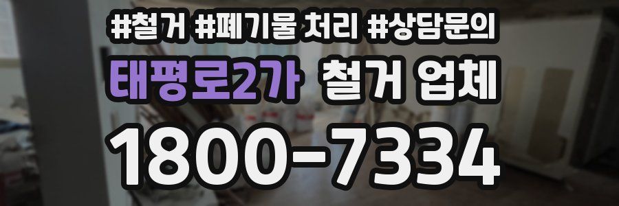 태평로2가 철거 업체