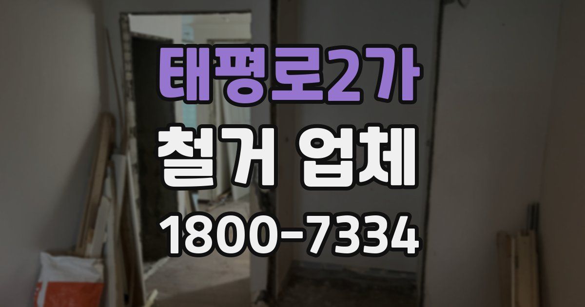 태평로2가 철거 업체