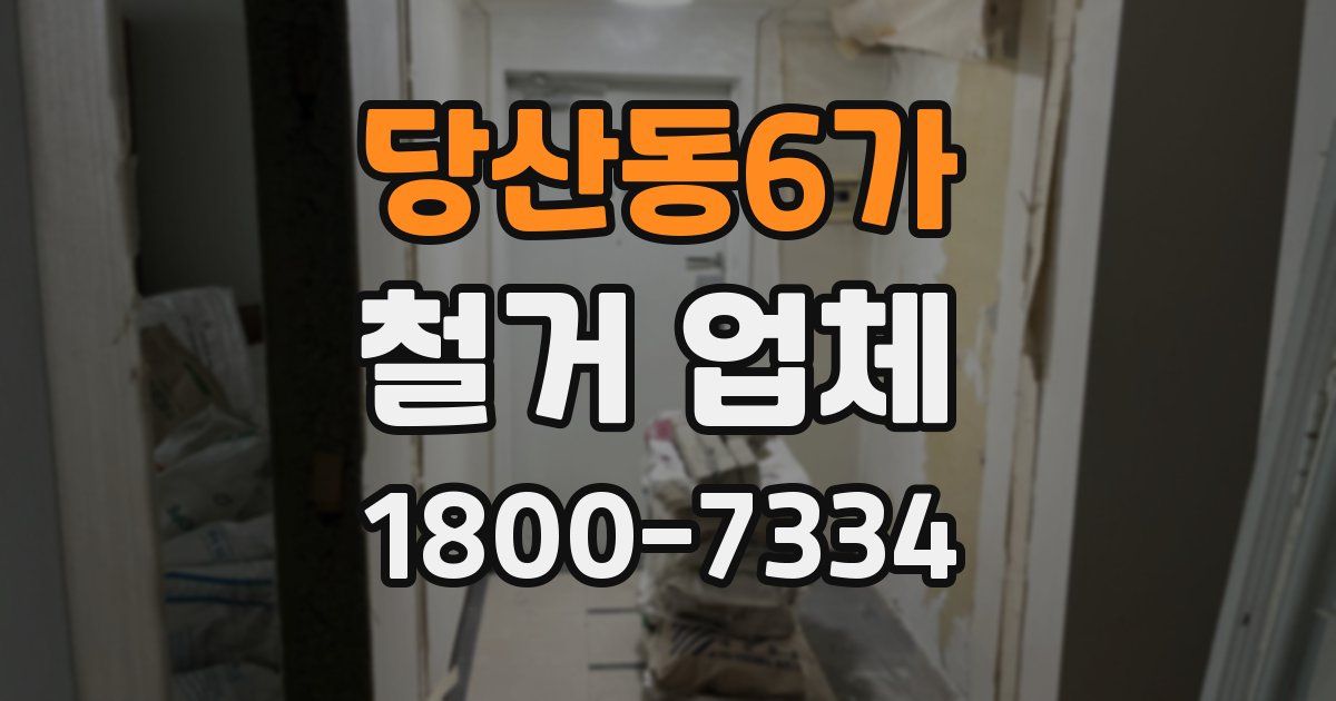 당산동6가 철거 업체