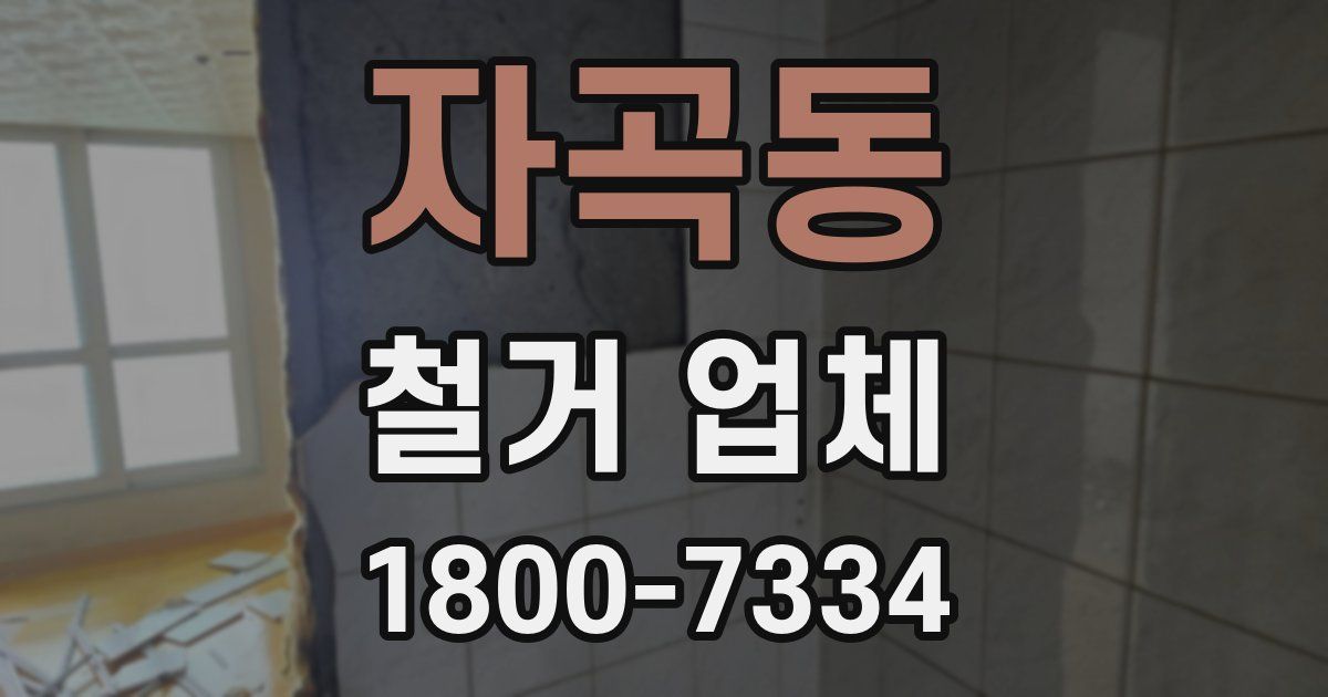 자곡동 철거 업체