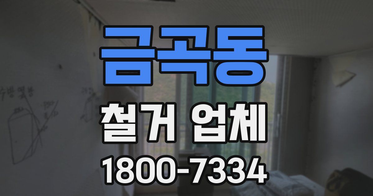 금곡동 철거 업체