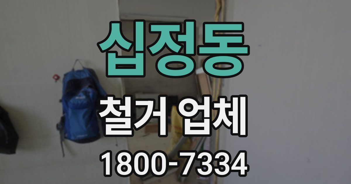 십정동 철거 업체