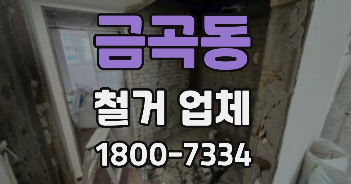 금곡동 철거 업체