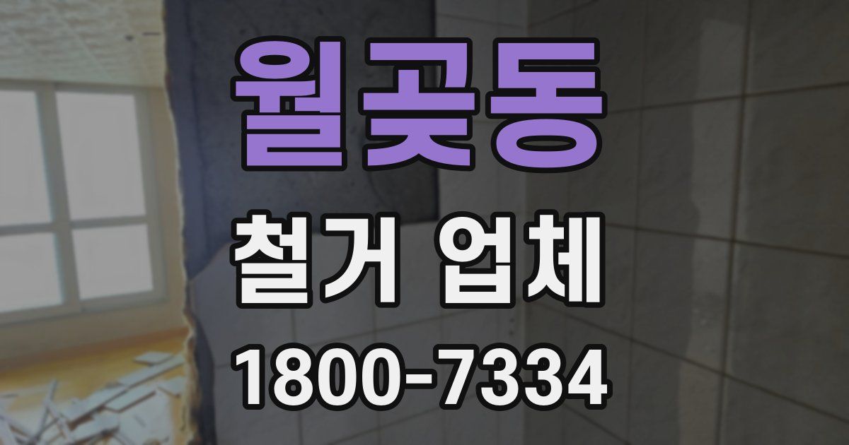 월곶동 철거 업체