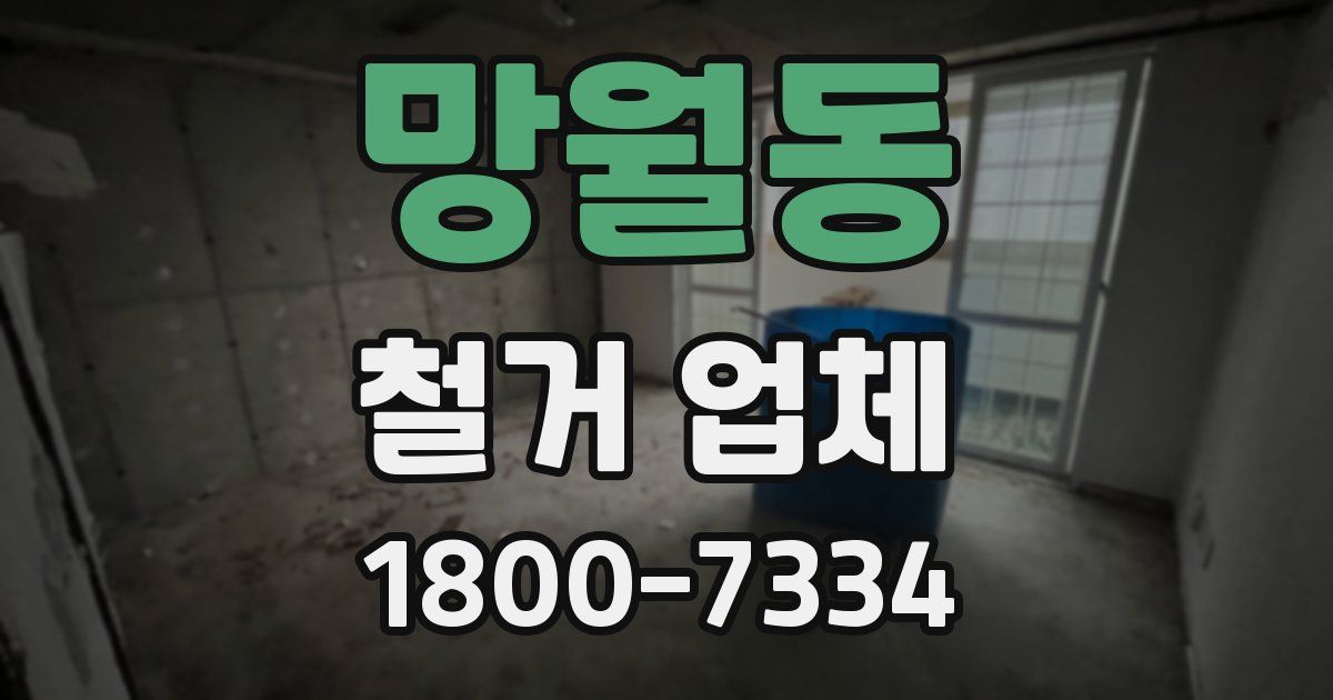 망월동 철거 업체