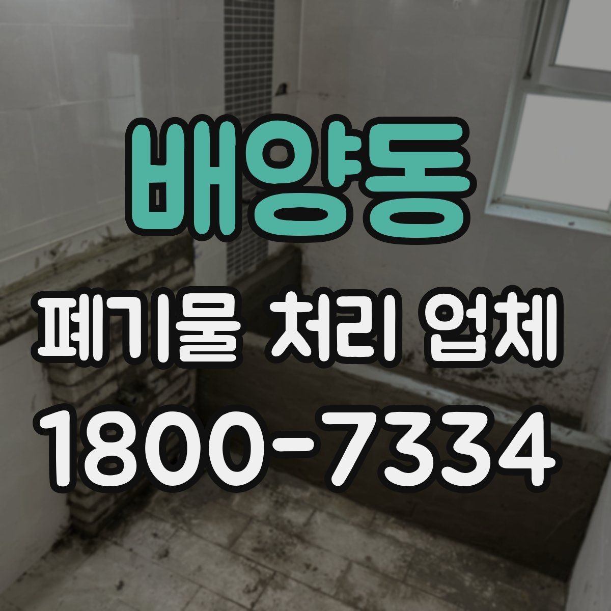 배양동 폐기물 처리 업체 처리 범위와 제한 사항