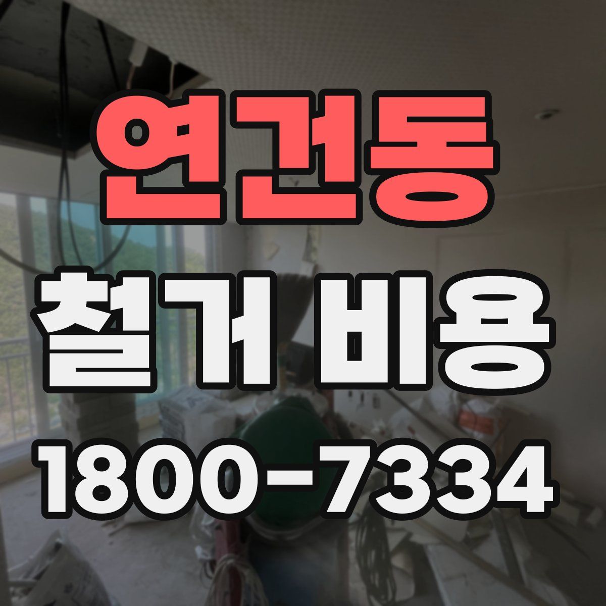연건동 철거 비용