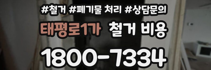 태평로1가 철거 비용