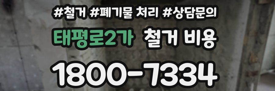 태평로2가 철거 비용