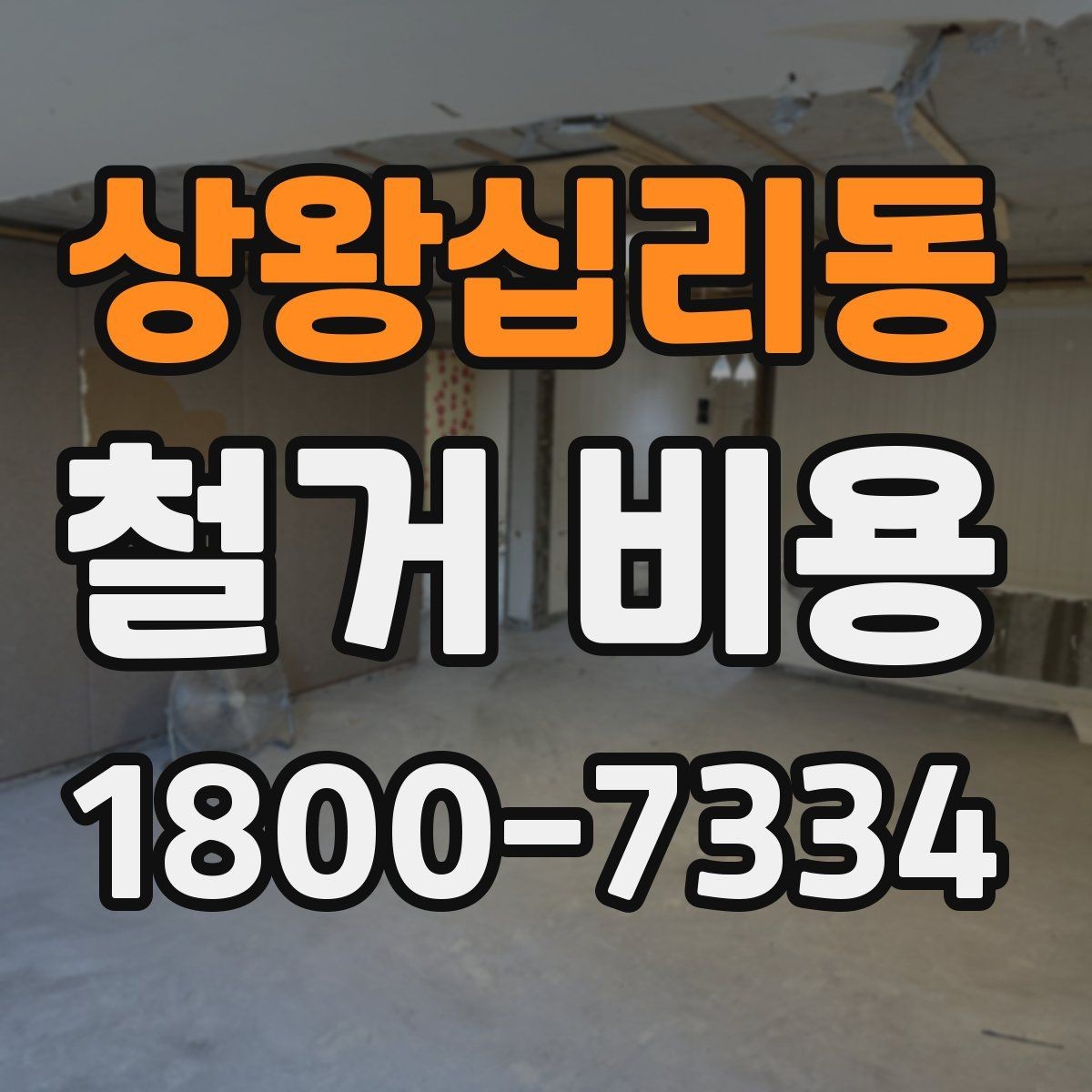 상왕십리동 철거 비용 산정에 필요한 자료 모으기