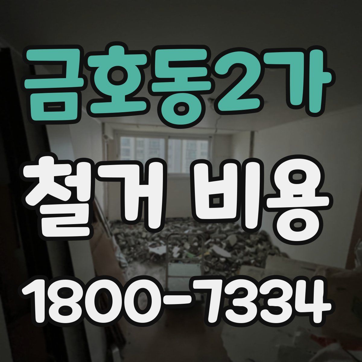 금호동2가 철거 비용