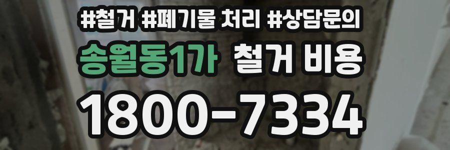 송월동1가 철거 비용