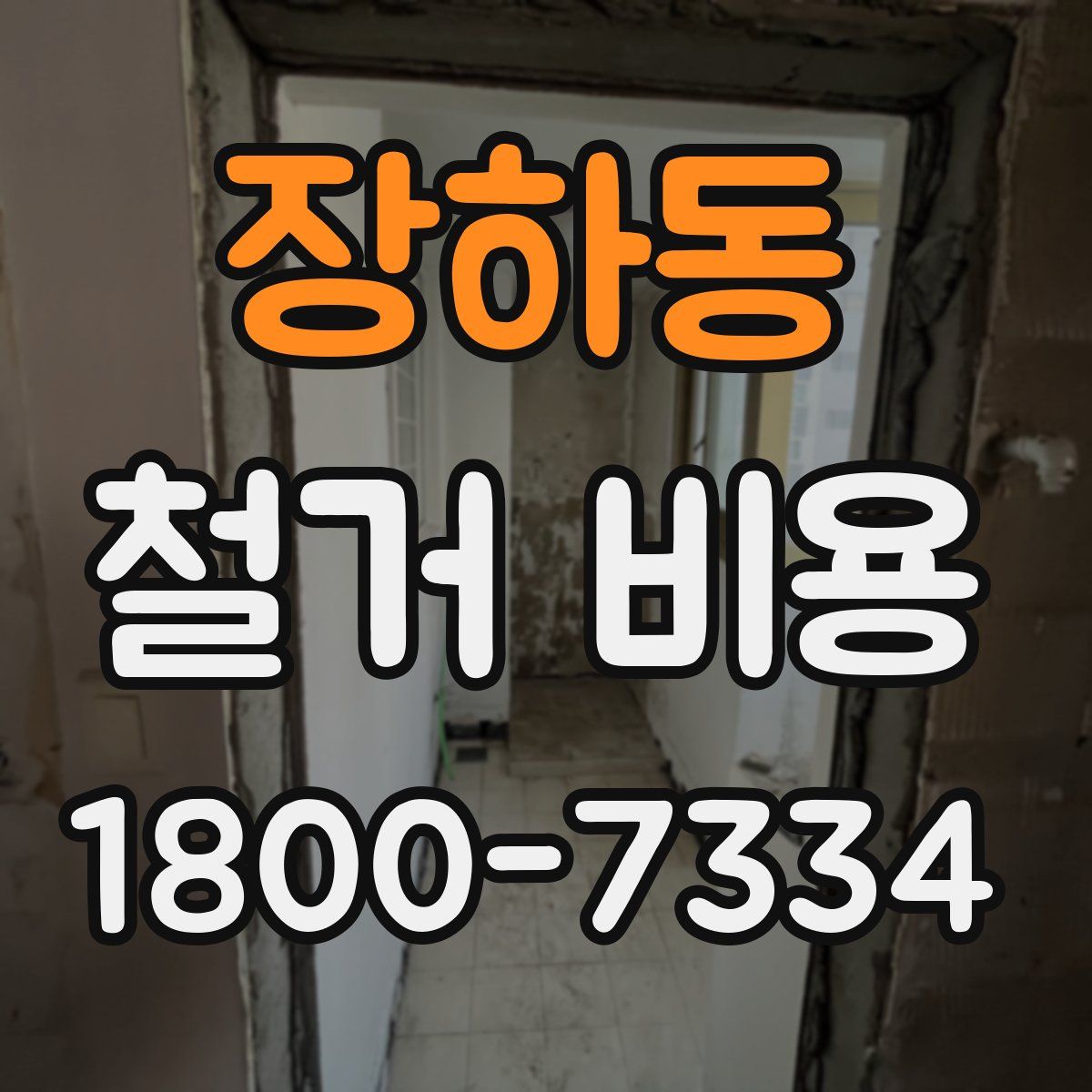 장하동 철거 비용
