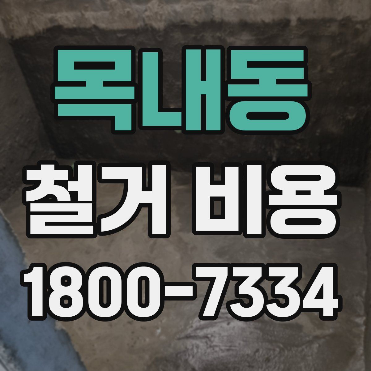 목내동 철거 비용