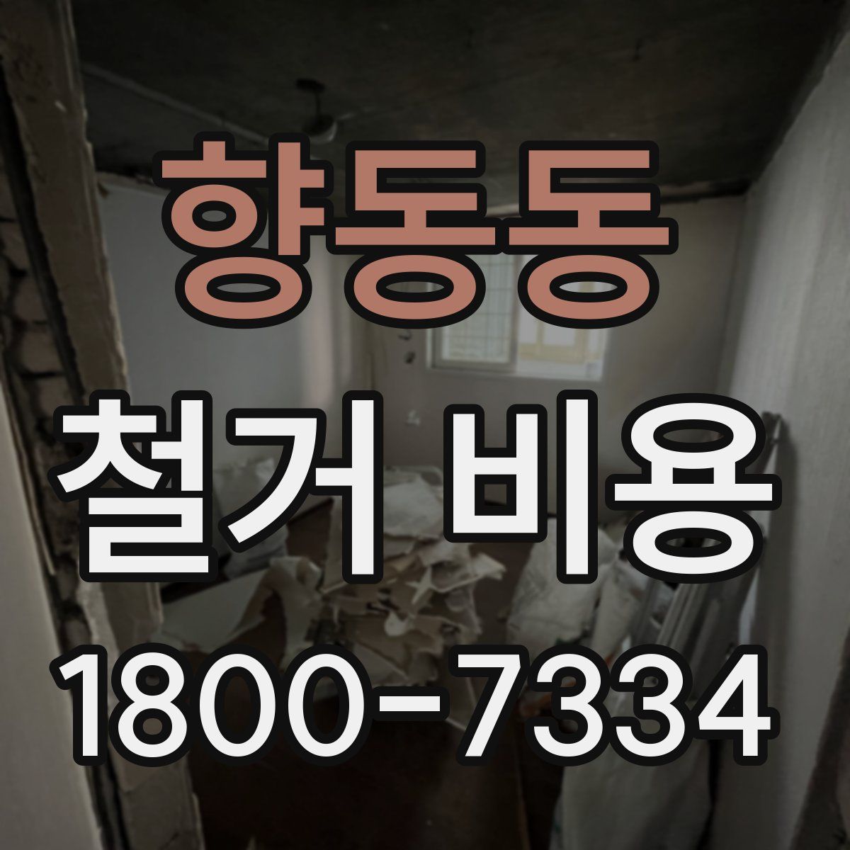 향동동 철거 비용