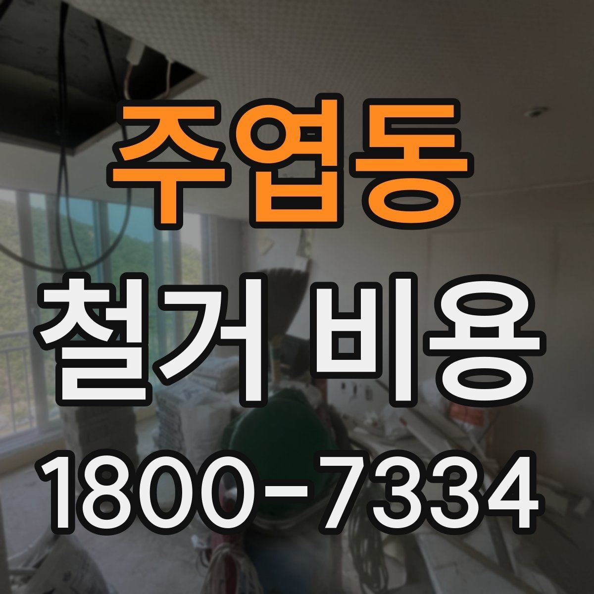 주엽동 철거 비용 문의 시 필요한 정보와 사진