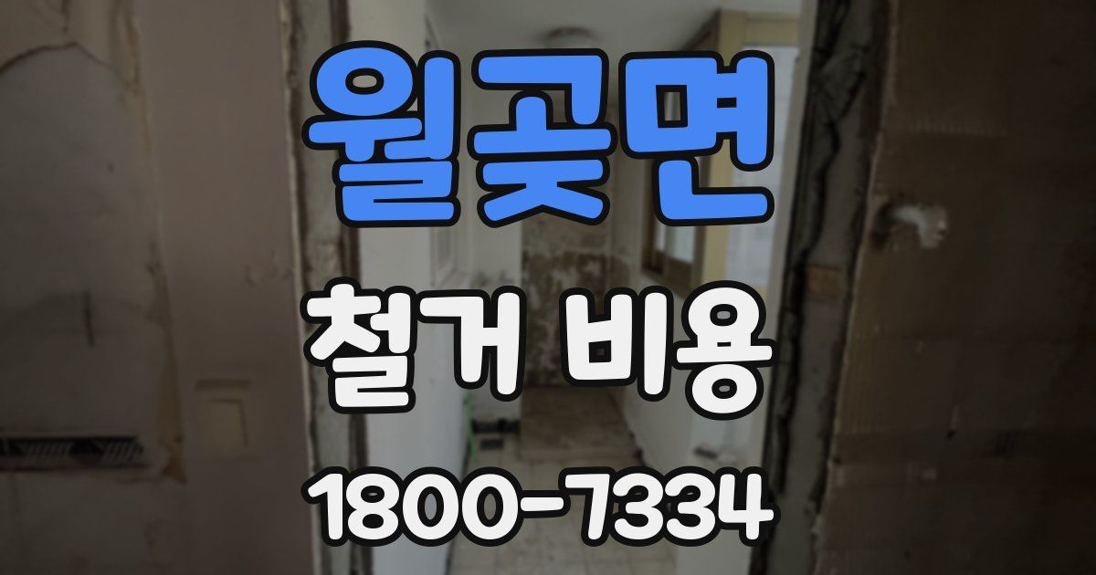 월곶면 철거 비용