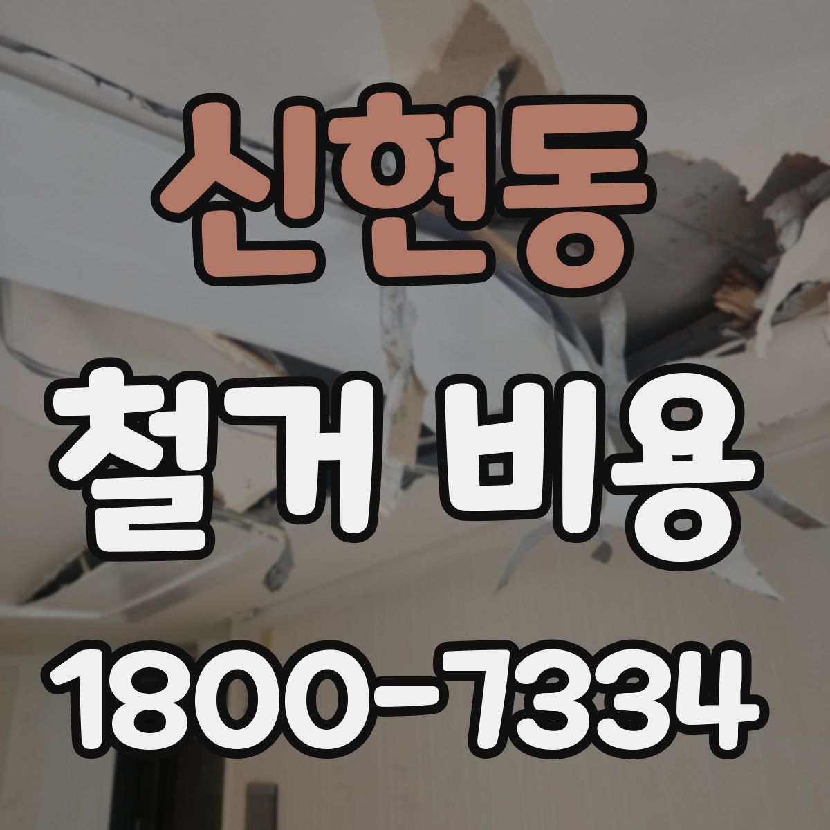 신현동 철거 비용