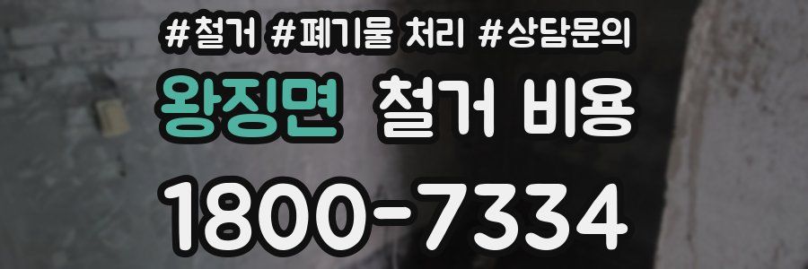 왕징면 철거 비용