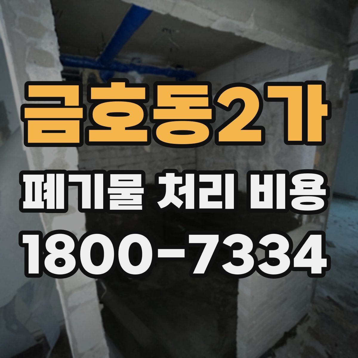 금호동2가 폐기물 처리 비용 정리: 가정과 사업장 차이