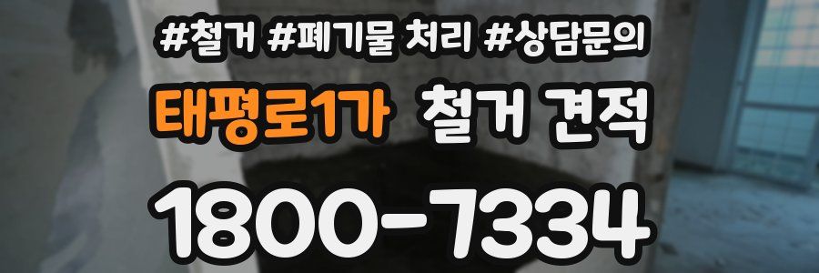 태평로1가 철거 견적