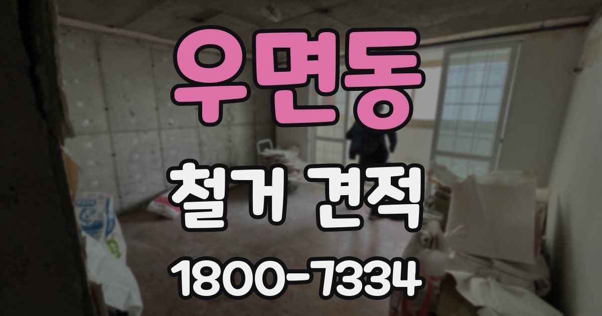 우면동 철거 견적