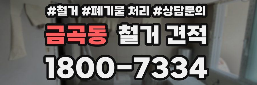 금곡동 철거 견적