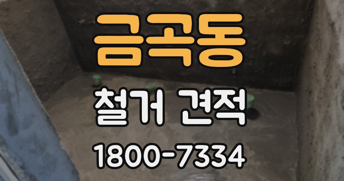 금곡동 철거 견적
