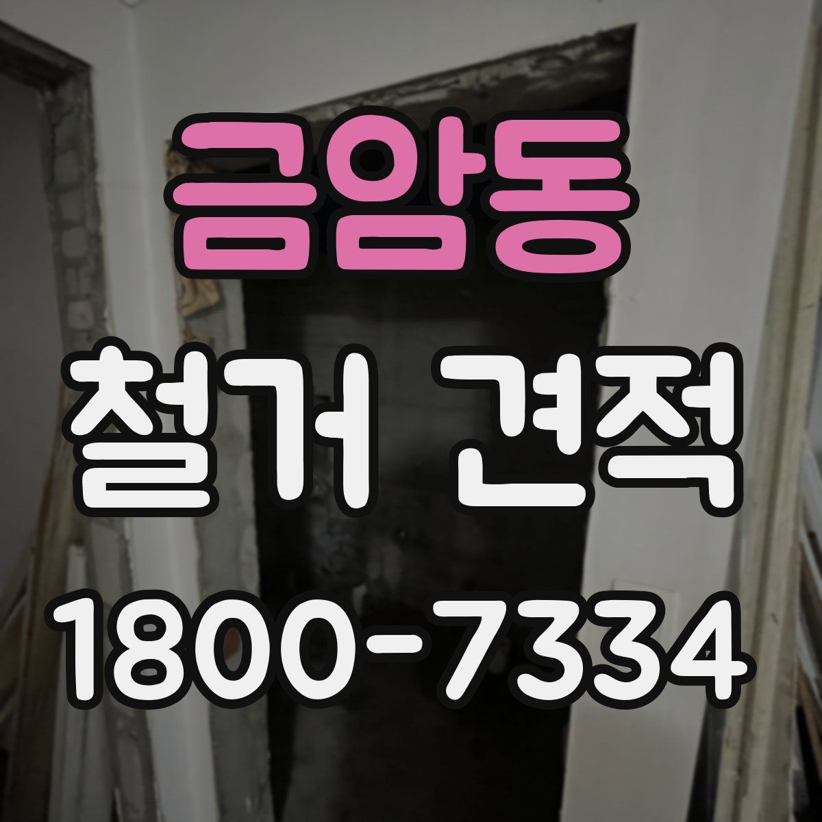 금암동 철거 견적