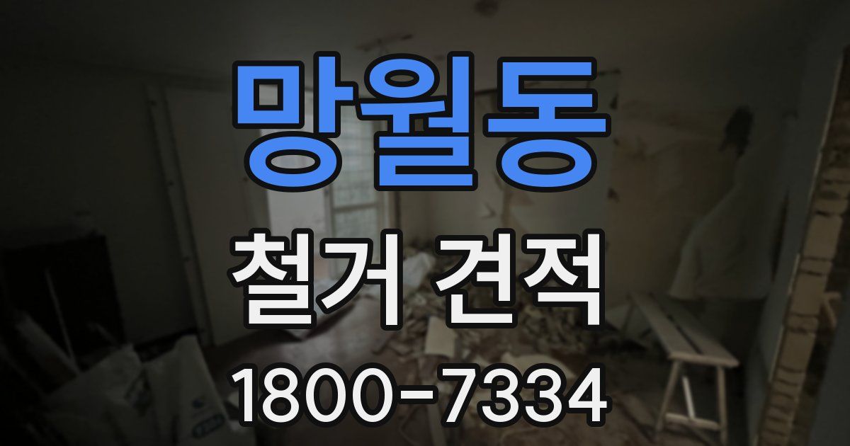 망월동 철거 견적