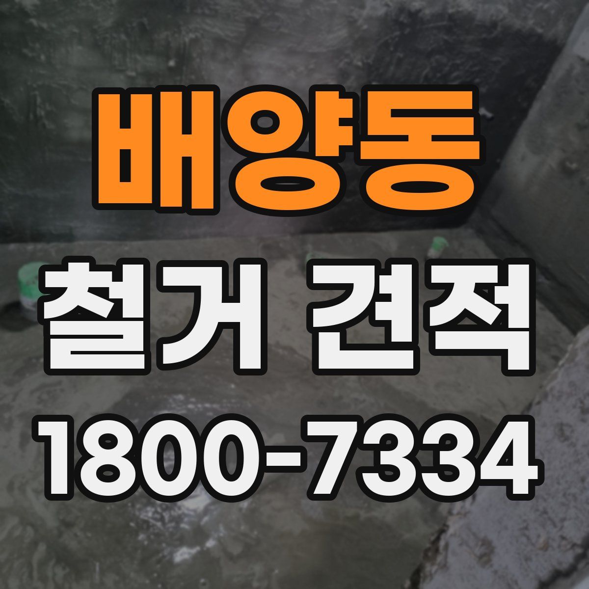 배양동 철거 견적