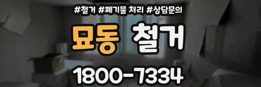 묘동 철거