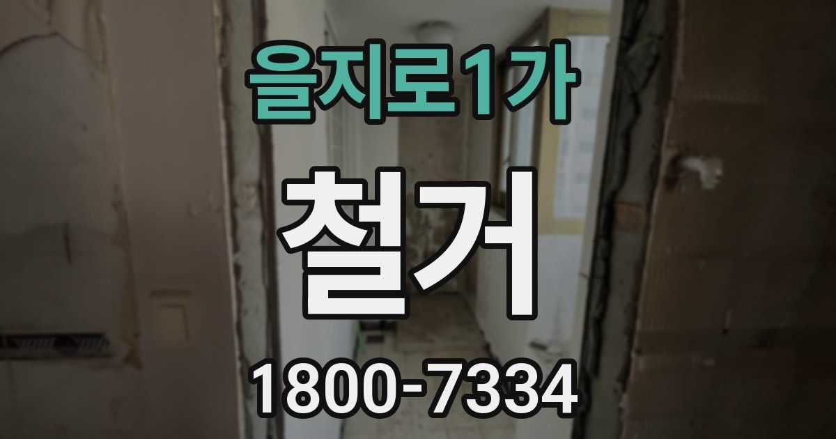 을지로1가 철거